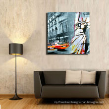 New York Street Oil Painting,Standard Wrapped Canvas Painting ,Wall Decor